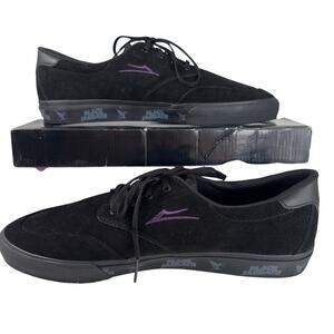 Lakai x Black Sabbath Riley III Black Suede Skate Shoes Mens Size 14 NEW